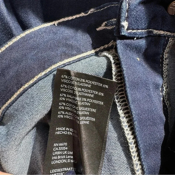 NWT Free People Just Float On Flare Jeans Denim High Rise We The Free Midnight - Picture 10 of 16